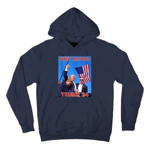 They Missed Trump 24 Donald Trump 2024 Usa Election Voting Tall Hoodie