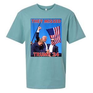 They Missed Trump 24 Donald Trump 2024 Usa Election Voting Sueded Cloud Jersey T-Shirt