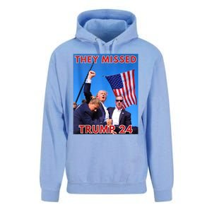 They Missed Trump 24 Donald Trump 2024 Usa Election Voting Unisex Surf Hoodie