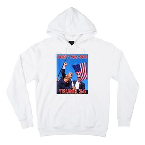 They Missed Trump 24 Donald Trump 2024 Usa Election Voting Hoodie