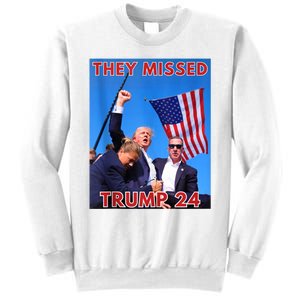 They Missed Trump 24 Donald Trump 2024 Usa Election Voting Sweatshirt