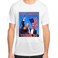 They Missed Trump 24 Donald Trump 2024 Usa Election Voting Adult ChromaSoft Performance T-Shirt