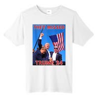 They Missed Trump 24 Donald Trump 2024 Usa Election Voting Tall Fusion ChromaSoft Performance T-Shirt