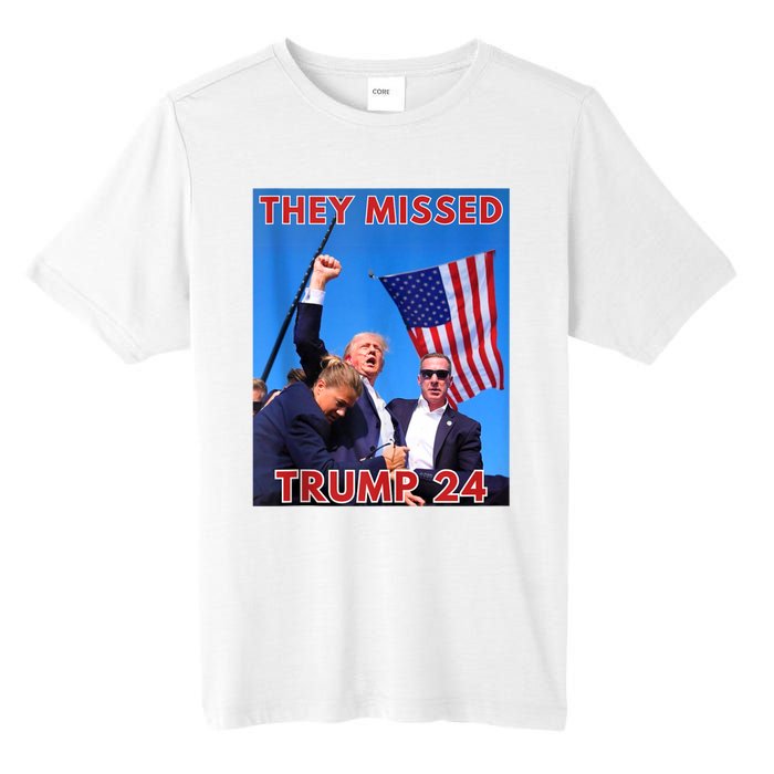 They Missed Trump 24 Donald Trump 2024 Usa Election Voting Tall Fusion ChromaSoft Performance T-Shirt