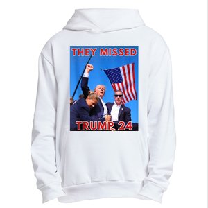 They Missed Trump 24 Donald Trump 2024 Usa Election Voting Urban Pullover Hoodie