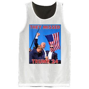 They Missed Trump 24 Donald Trump 2024 Usa Election Voting Mesh Reversible Basketball Jersey Tank