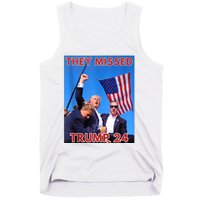 They Missed Trump 24 Donald Trump 2024 Usa Election Voting Tank Top