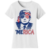 Trump 'Merica Trump Funny 4th of July Women's T-Shirt