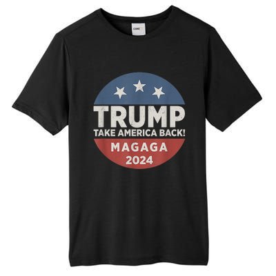 Trump Magaga Take America Back Bald Eagle Trump 2024 Magaga Tall Fusion ChromaSoft Performance T-Shirt