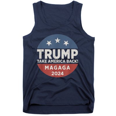 Trump Magaga Take America Back Bald Eagle Trump 2024 Magaga Tank Top