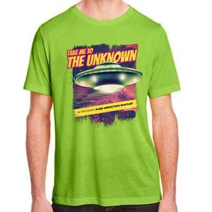 Take Me To The Unknown UFO Alien Adult ChromaSoft Performance T-Shirt