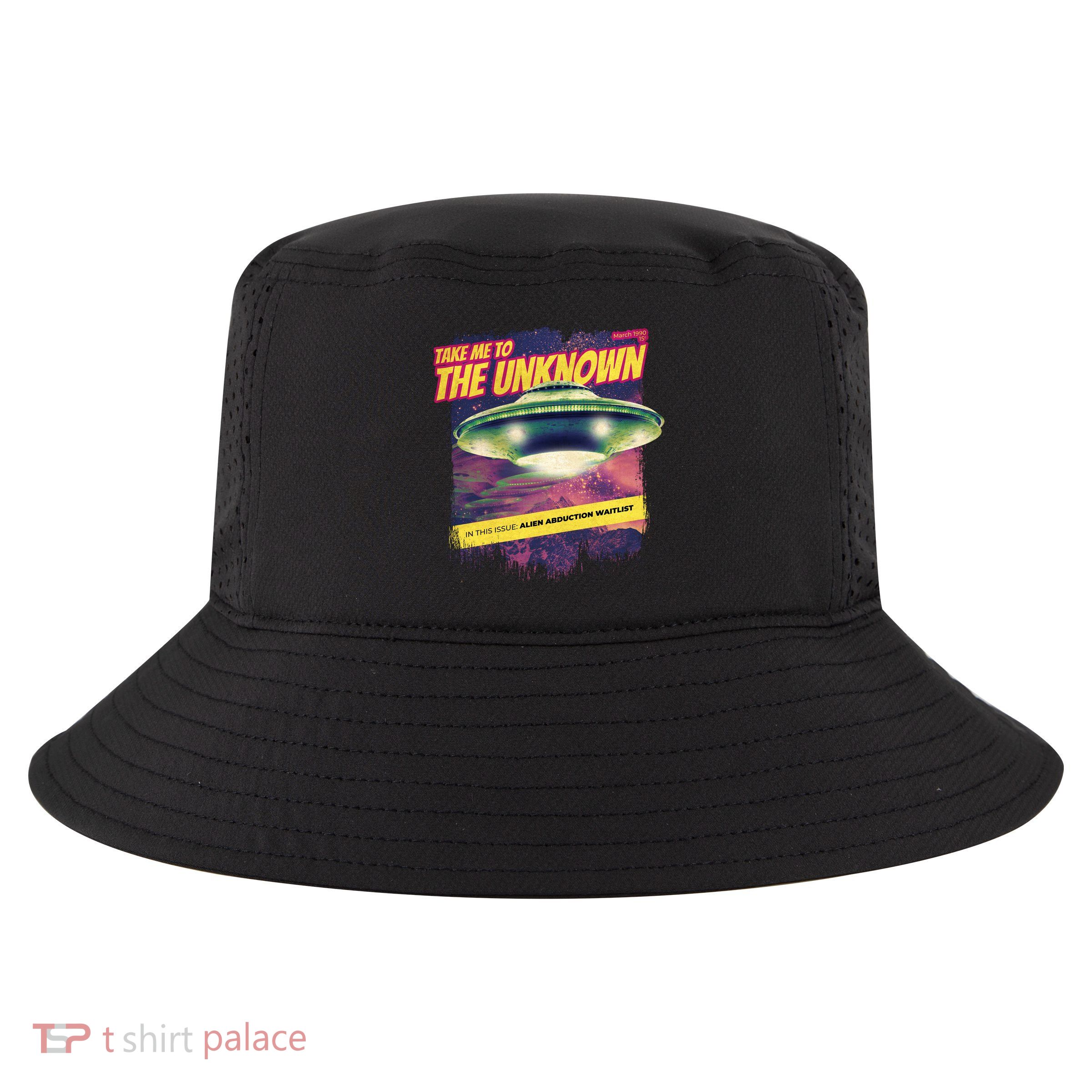 Take Me To The Unknown UFO Alien Cool Comfort Performance Bucket Hat