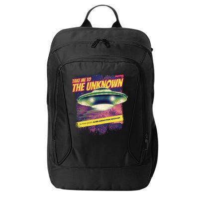 Take Me To The Unknown UFO Alien City Backpack