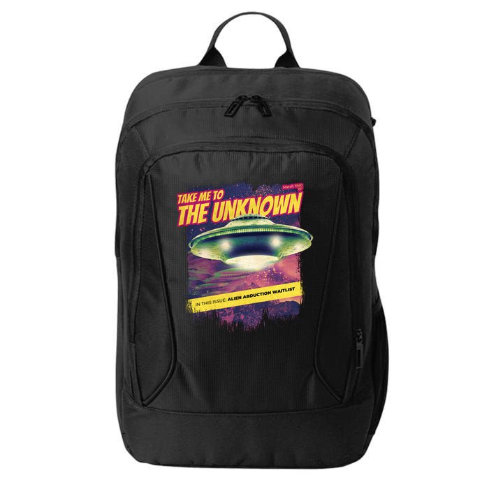 Take Me To The Unknown UFO Alien City Backpack