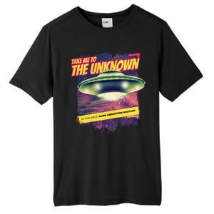 Take Me To The Unknown UFO Alien Tall Fusion ChromaSoft Performance T-Shirt