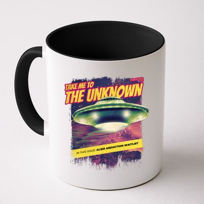 Take Me To The Unknown UFO Alien Mug
