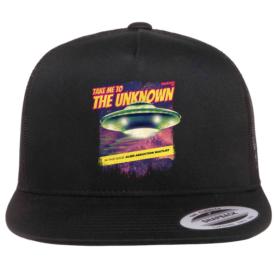 Take Me To The Unknown UFO Alien Flatbill Hat