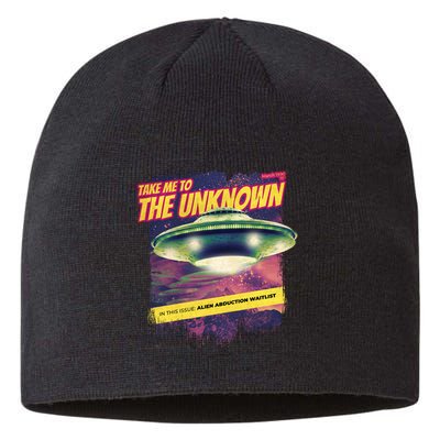 Take Me To The Unknown UFO Alien Sustainable Beanie