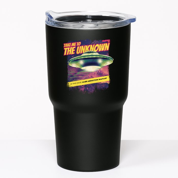 Take Me To The Unknown UFO Alien Tumbler