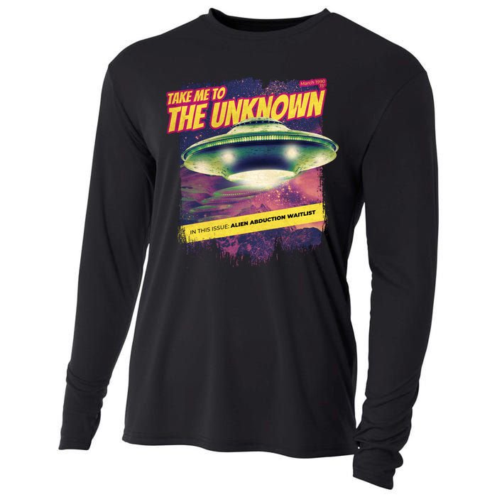 Take Me To The Unknown UFO Alien Cooling Performance Long Sleeve Crew