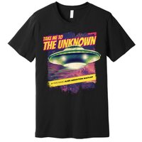 Take Me To The Unknown UFO Alien Premium T-Shirt