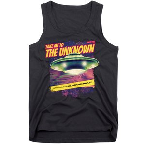 Take Me To The Unknown UFO Alien Tank Top