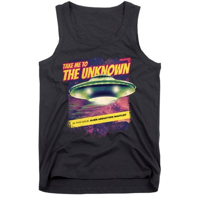 Take Me To The Unknown UFO Alien Tank Top