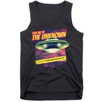 Take Me To The Unknown UFO Alien Tank Top