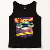 Take Me To The Unknown UFO Alien Tank Top