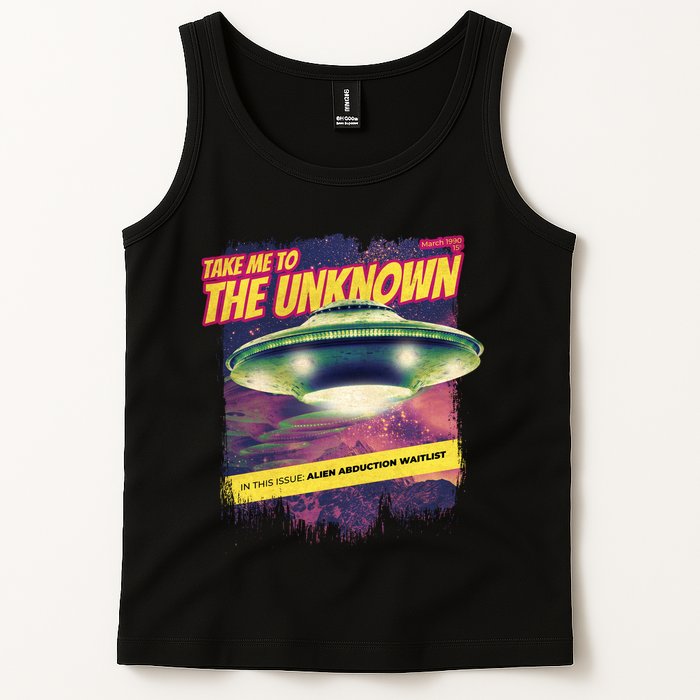 Take Me To The Unknown UFO Alien Tank Top