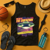 Take Me To The Unknown UFO Alien Tank Top