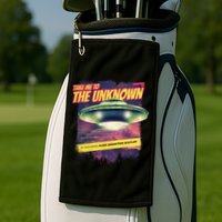 Take Me To The Unknown UFO Alien Golf Towel