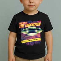 Take Me To The Unknown UFO Alien Toddler T-Shirt