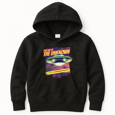 Take Me To The Unknown UFO Alien Kids Hoodie