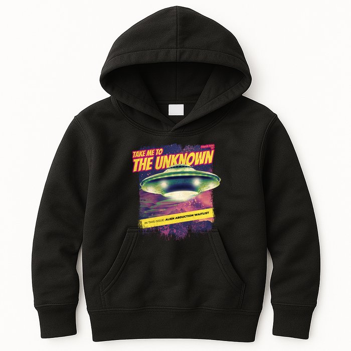 Take Me To The Unknown UFO Alien Kids Hoodie