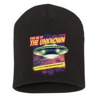 Take Me To The Unknown UFO Alien Short Acrylic Beanie