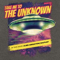 Take Me To The Unknown UFO Alien Cotton Canvas Backpack