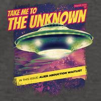 Take Me To The Unknown UFO Alien Vector Backpack