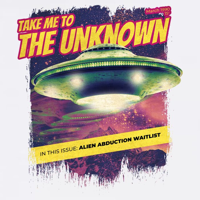 Take Me To The Unknown UFO Alien Garment-Dyed Sweatshirt