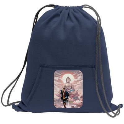 Thich Minh Tue On Back Monks Vietnamese Minh Tue Sweatshirt Cinch Pack Bag