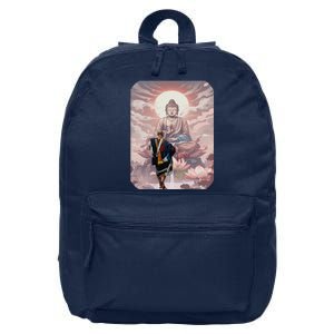 Thich Minh Tue On Back Monks Vietnamese Minh Tue 16 in Basic Backpack