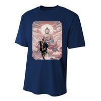 Thich Minh Tue On Back Monks Vietnamese Minh Tue Performance Sprint T-Shirt