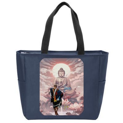 Thich Minh Tue On Back Monks Vietnamese Minh Tue Zip Tote Bag