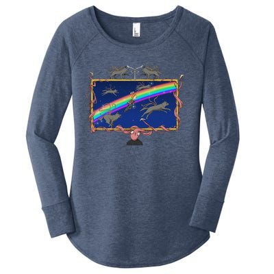 The Masterpiece Theater Im Tired Women's Perfect Tri Tunic Long Sleeve Shirt