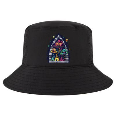 Trippy Mushrooms Cool Comfort Performance Bucket Hat