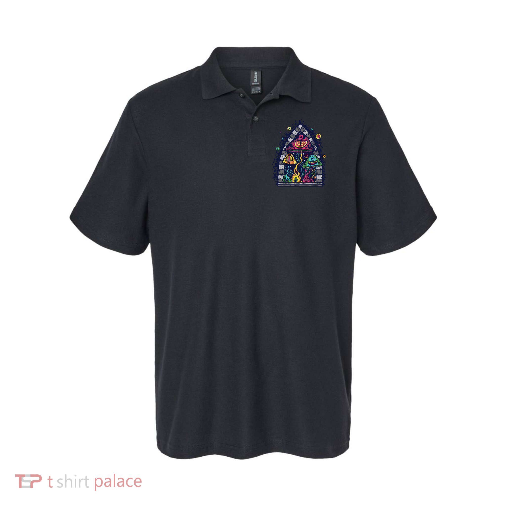 Trippy Mushrooms Polo