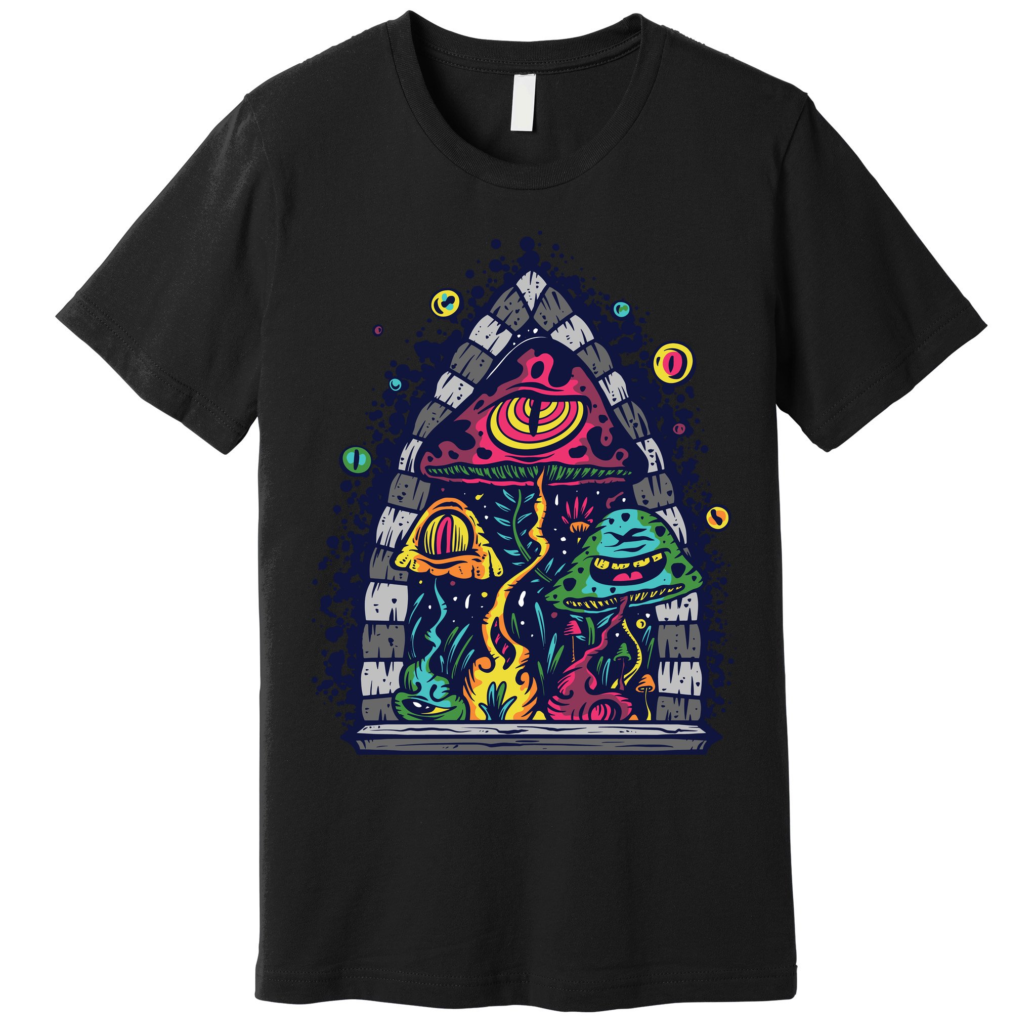 Trippy Mushrooms Premium T-Shirt