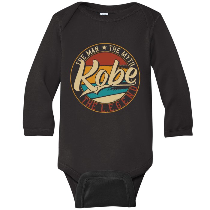 The Man The Myth The Legend Baby Long Sleeve Bodysuit