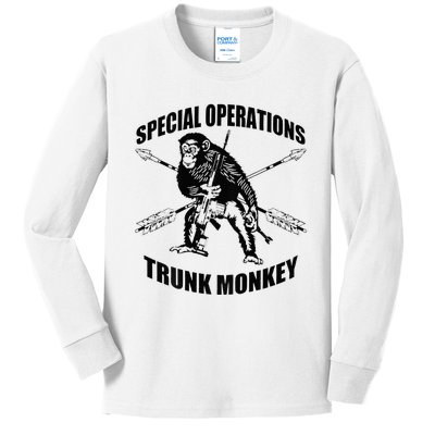 Trunk monkey Kids Long Sleeve Shirt