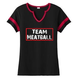 Team Meatball Ladies Halftime Notch Neck Tee